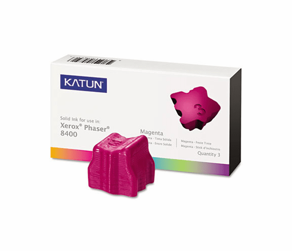 KAT38705 KAT38705 Compatible, 108R00606 Solid Ink Stick, 3,400 Yield, 3/Box, Magenta By KATUN CORPORATION