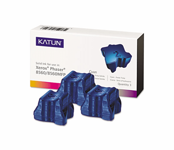 KAT39389 KAT39389 Compatible, 108R00608 Solid Ink Stick, 6800 Yield, 6/Box, Black By KATUN CORPORATION