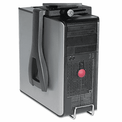 KCS17200 Lockable CPU Holder, Black By KELLY COMPUTER SUPPLIES