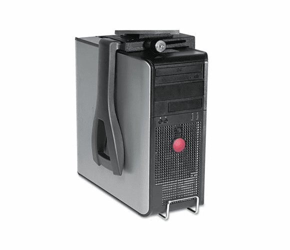 KCS17200 Lockable CPU Holder, Black By KELLY COMPUTER SUPPLIES