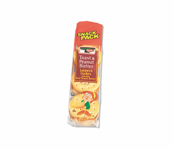 KEB21167 Sandwich Crackers, Peanut Butter, 8-Cracker Snack Pack, 12 Packs/Box By KEEBLER COMPANY