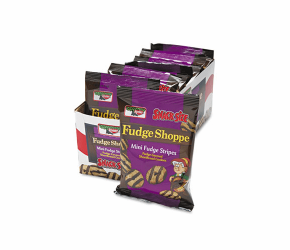 KEB21771 Mini Cookies, Fudge Stripes, 2oz Snack Pack, 8 Packs/Box By KEEBLER COMPANY