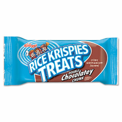 KEB3800076840 Rice Krispies Treats, Double Chocolate Chunk, 1.3 oz, 20/Box By KELLOGG'S