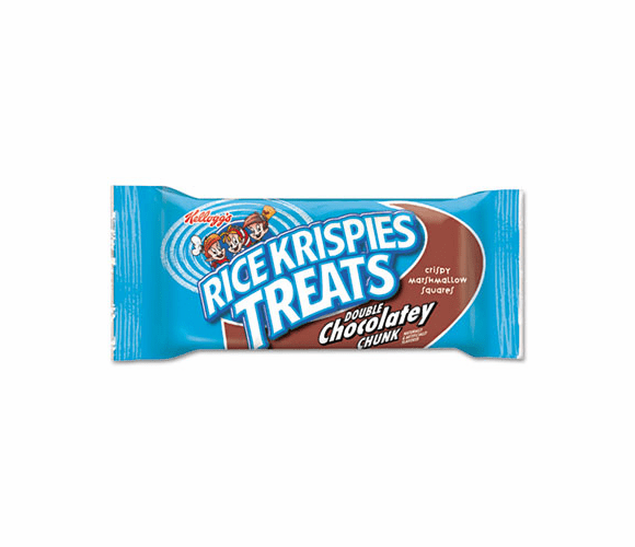 KEB3800076840 Rice Krispies Treats, Double Chocolate Chunk, 1.3 oz, 20/Box By KELLOGG'S