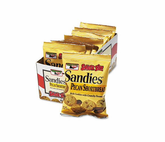 KEB39728 Mini Cookies, Pecan Sandies, 2oz Snack Pack, 8 Packs/Box By KEEBLER COMPANY