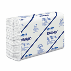 KIM01500 KLEENEX C-Fold Paper Towels, 10 1/8 x 13 3/20, White, 150/Pack, 16/Carton By KIMBERLY CLARK