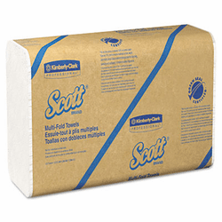 KIM01807 SCOTT Recycled Multifold Hand Towels, 9 1/5 x 9 2/5, 250/Pack, 16/Carton By KIMBERLY CLARK