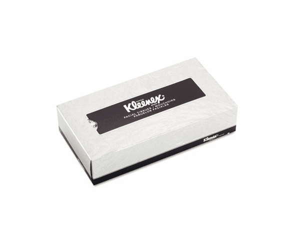 KIM03076 KLEENEX White Facial Tissue, 2-Ply, 125/Box, 12/Carton By KIMBERLY CLARK