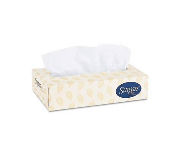 KIM03131 SURPASS Facial Tissue, 2-Ply, 100/Box, 12/Carton By KIMBERLY CLARK