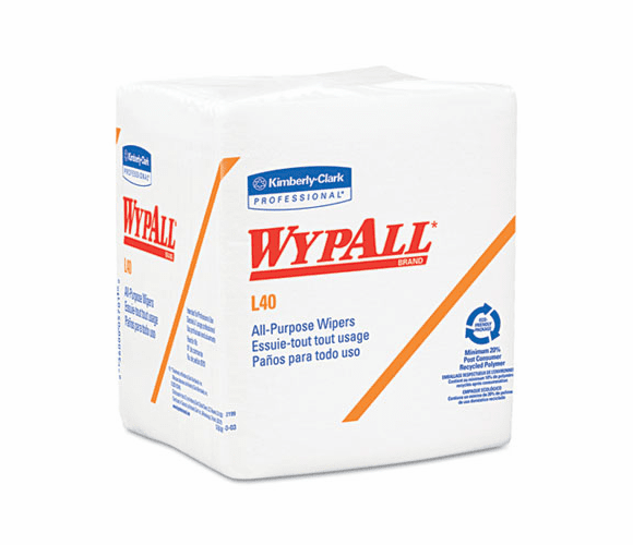 KIM05701 WYPALL L40 Cloth-Like 1/4-Fold Wipes, 12 1/2 x 13, 56/Box, 18/Carton By KIMBERLY CLARK