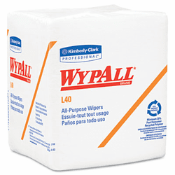 KIM05701 WYPALL L40 Cloth-Like 1/4-Fold Wipes, 12 1/2 x 13, 56/Box, 18/Carton By KIMBERLY CLARK