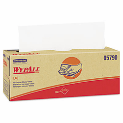 KIM05790 WYPALL L40 Cloth-Like Wipes, 16 2/5 X 9 4/5, 100/Box, 9/Carton By KIMBERLY CLARK