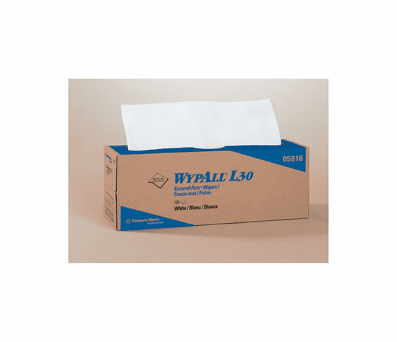 KIM05816 WYPALL L30 Wipers, 9 4/5 x 16 2/5, 120/Box, 6/Carton By KIMBERLY CLARK