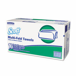 KIM08009 Folded Paper Towels, Multifold, 9 2/5 x 9 1/5, White, 4000 per Carton By KIMBERLY CLARK