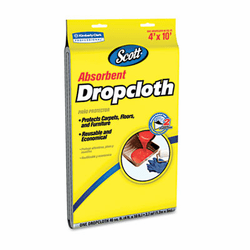 KIM11659 Scott Absorbent Dropcloths, 4 x 10, White, 6/Carton By KIMBERLY CLARK