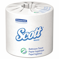 KIM13217 SCOTT 100% Recycled Fiber Bathroom Tissue, 2-Ply, 506 Sheets/Roll, 80/Carton By KIMBERLY CLARK