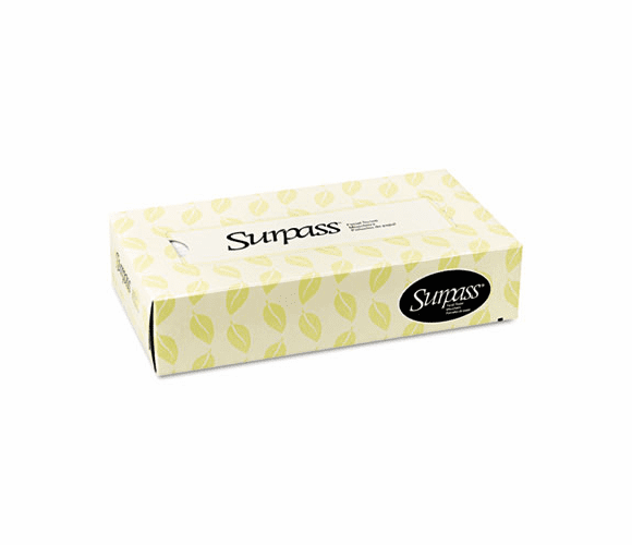 KIM21340 SURPASS Facial Tissue, 2-Ply, Flat Box, 100/Box, 30 Boxes/Carton By KIMBERLY CLARK