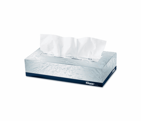 KIM21606BX KLEENEX White Facial Tissue, 2-Ply, White, POP-UP Box, 125/Box By KIMBERLY CLARK