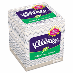 KIM25829 KLEENEX Lotion Facial Tissue, 3-Ply, 75 Sheets, 27 per Carton By KIMBERLY CLARK