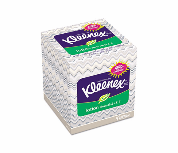 KIM25829 KLEENEX Lotion Facial Tissue, 3-Ply, 75 Sheets, 27 per Carton By KIMBERLY CLARK
