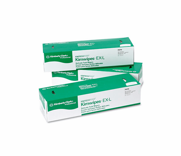 KIM34256CT KIMTECH SCIENCE KIMWIPES, Tissue, 14 7/10 x 16 3/5, 140/Box, 15/Carton By KIMBERLY CLARK