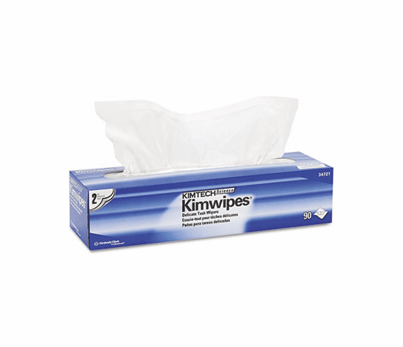 KIM34721 KIMTECH SCIENCE KIMWIPES, Tissue, 14 7/10 x 16 3/5, 90/Box, 15/Carton By KIMBERLY CLARK