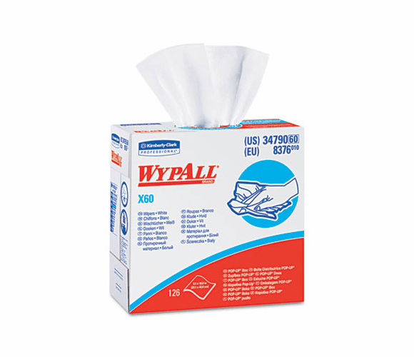 KIM34790CT WYPALL X60 Wipers, Nylon, 9 1/8 x 16 7/8, 126/Box, 10/Carton By KIMBERLY CLARK