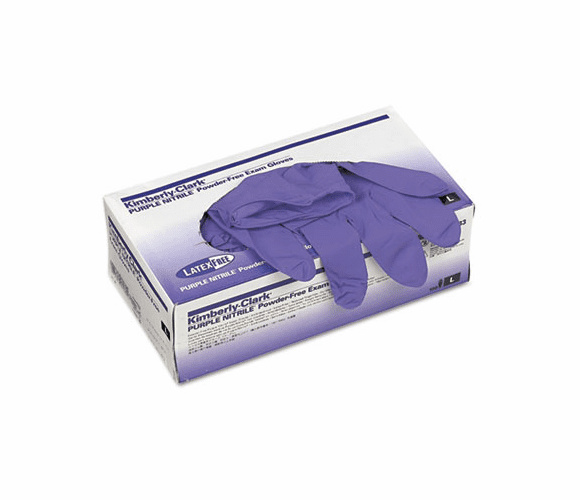 KIM55083 PURPLE NITRILE Exam Gloves, Large, Purple, 100/Box By KIMBERLY CLARK