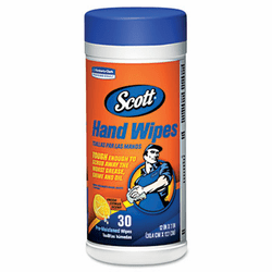 KIM58028 SCOTT Hand Wipes, Citrus Scent, Green, 30/Canister, 6/Carton By KIMBERLY CLARK