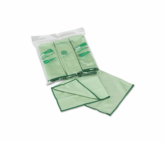 KIM83630 WYPALL Cloths w/Microban, Microfiber 15 3/4 x 15 3/4, Green, 6/Pack By KIMBERLY CLARK