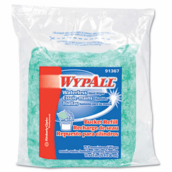 KIM91367 WYPALL Waterless Cleaning Wipes Refill Bags, 10 1/2 x 12 1/4, 75/Pack By KIMBERLY CLARK