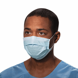 KIM47080 Procedure Mask, Pleat-Style w/Ear Loops, Blue, 500/Carton By KIMBERLY CLARK