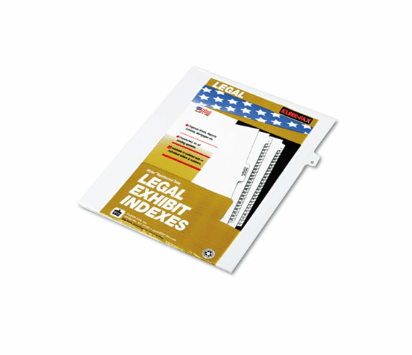 KLF80007 80000 Series Legal Exhibit Index Dividers, Side Tab, "G", White, 25/Pack By KLEER-FAX