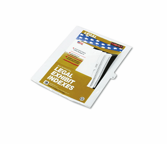 KLF80014 80000 Series Legal Index Dividers, Side Tab, Printed "N", 25/Pack By KLEER-FAX