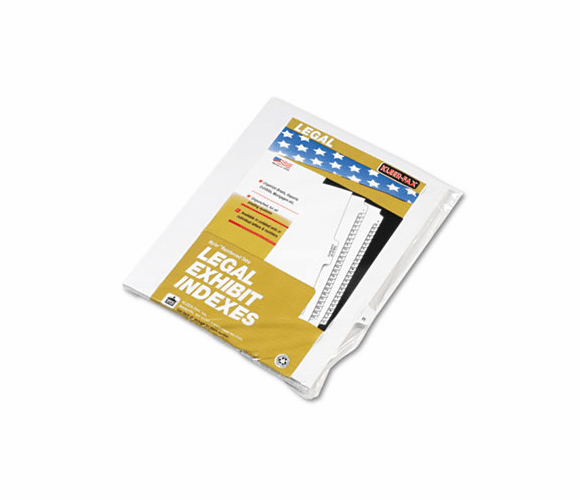 KLF80018 80000 Series Legal Index Dividers, Side Tab, Printed "R", White, 25/Pack By KLEER-FAX