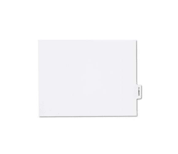 KLF81146 80000 Series Legal Index Dividers, Bottom Tab, Printed "Exhibit G", 25/Pack By KLEER-FAX