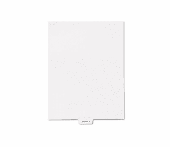 KLF81147 80000 Series Legal Index Dividers, Bottom Tab, Printed "Exhibit H", 25/Pack By KLEER-FAX