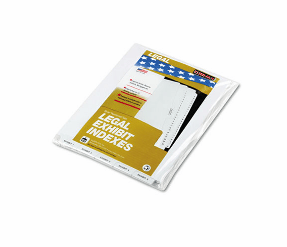 KLF81178 80000 Series Bottom Tab Legal Index Dividers, "Exhibit 1" - "Exhibit 25" By KLEER-FAX