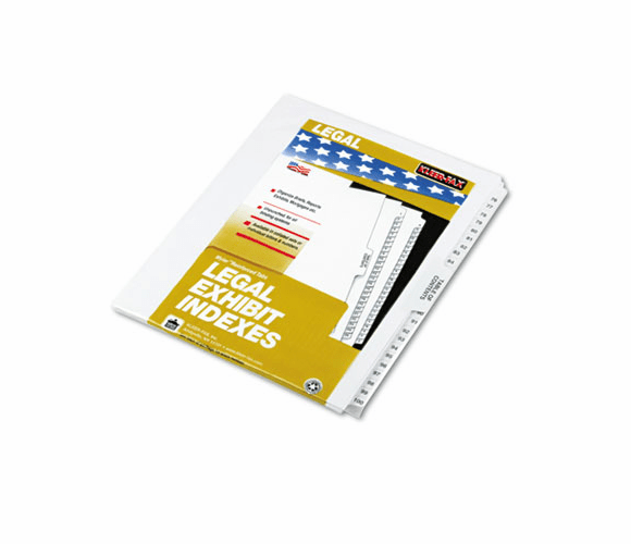 KLF81197 80000 Series Legal Index Divider Set, Side Tabs, Printed "76"-"100" By KLEER-FAX