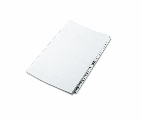 KLF81471 80000 Series Side Tab Legal Index Divider Set, Printed "1"-"25" By KLEER-FAX