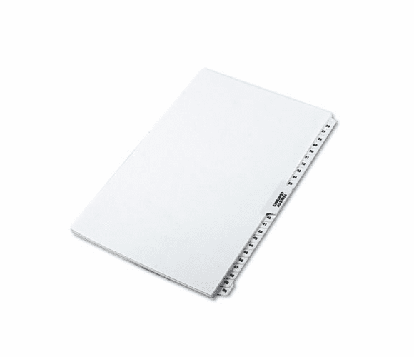 KLF81473 80000 Series Side Tab Legal Index Divider Set, Printed "26"-"50" By KLEER-FAX