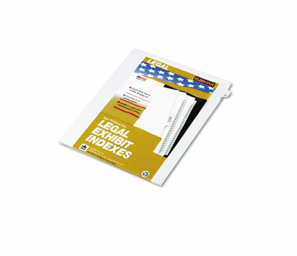 KLF82227 80000 Series Legal Index Dividers, Side Tab, Printed "27", 25/Pack By KLEER-FAX
