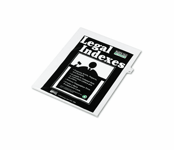 KLF82233 80000 Series Legal Index Dividers, Side Tab, Printed "33", 25/Pack By KLEER-FAX
