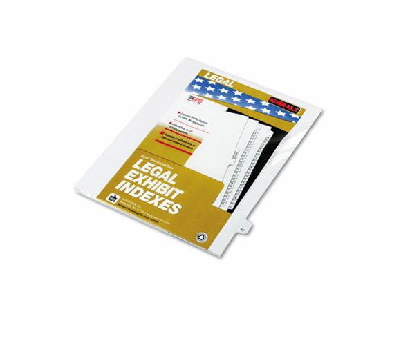 KLF82247 80000 Series Legal Index Dividers, Side Tab, Printed "47", 25/Pack By KLEER-FAX