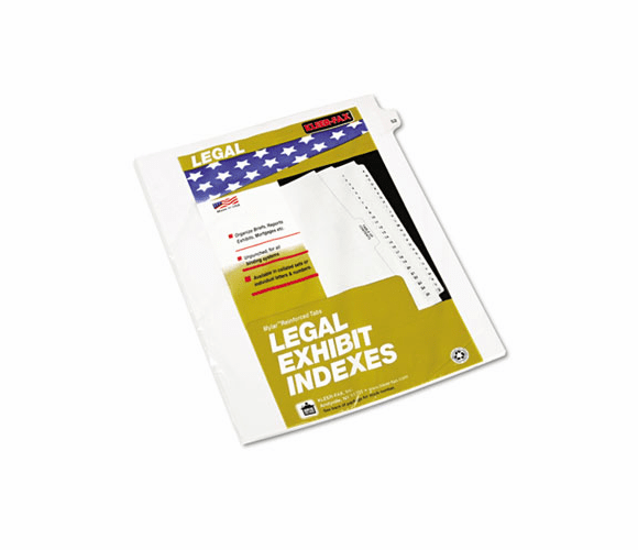 KLF82252 80000 Series Legal Index Dividers, Side Tab, Printed "52", 25/Pack By KLEER-FAX