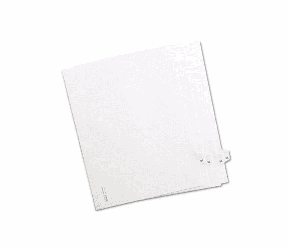 KLF82254 80000 Series Legal Index Dividers, Side Tab, Printed "54", 25/Pack By KLEER-FAX