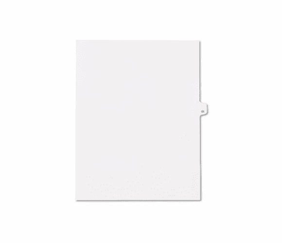 KLF82261 80000 Series Legal Index Dividers, Side Tab, Printed "61", 25/Pack By KLEER-FAX