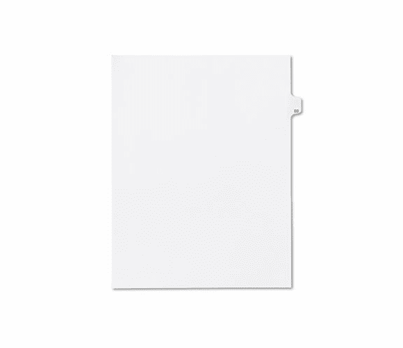 KLF82280 80000 Series Legal Index Dividers, Side Tab, Printed "80", 25/Pack By KLEER-FAX