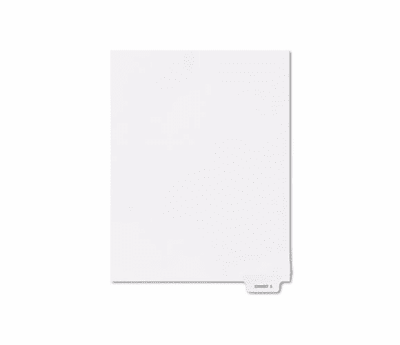 KLF84145 80000 Series Legal Index Dividers, Bottom Tab, Printed "Exhibit 5", 25/Pack By KLEER-FAX