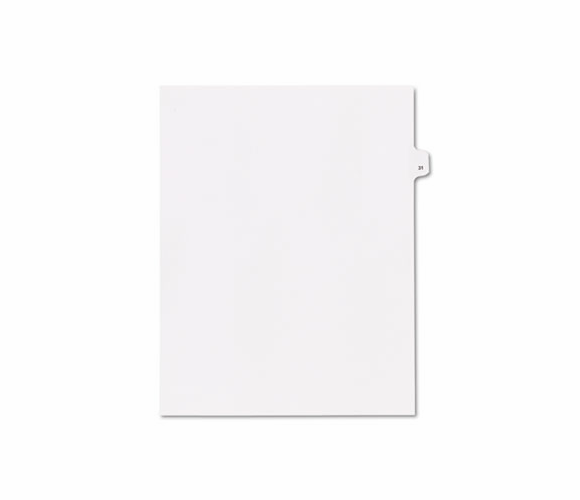 KLF91031 90000 Series Legal Exhibit Index Dividers, Side Tab, Printed "31", 25/Pack By KLEER-FAX